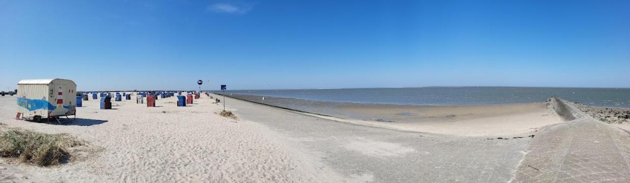 Liebevoll Eingerichtete Ferienwohnung Luettje Koje Dornum Exteriér fotografie